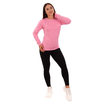GymBeam Dámská mikina Basic Jumper Baby Pink
