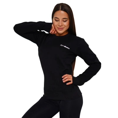 GymBeam Dámská mikina Basic Jumper Black POUZE XL (VÝPRODEJ)