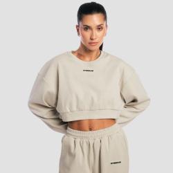 GymBeam Dámska mikina Cropped Aura Grey