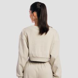 GymBeam Dámska mikina Cropped Aura Grey