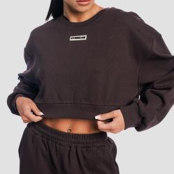 GymBeam Dámská mikina Cropped Aura Tee Brown