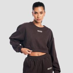 GymBeam Dámská mikina Cropped Aura Tee Brown