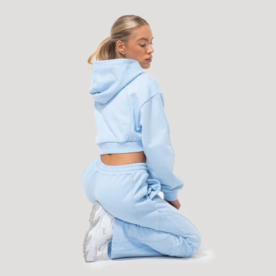 GymBeam Dámská mikina Cropped Mochi Blue