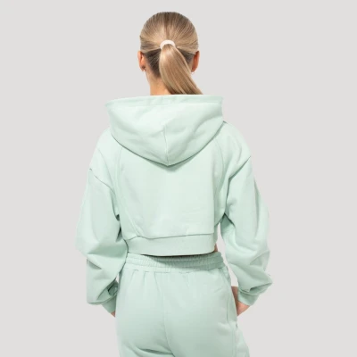 GymBeam Dámská mikina Cropped Mochi Green