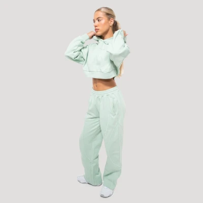 GymBeam Dámská mikina Cropped Mochi Green
