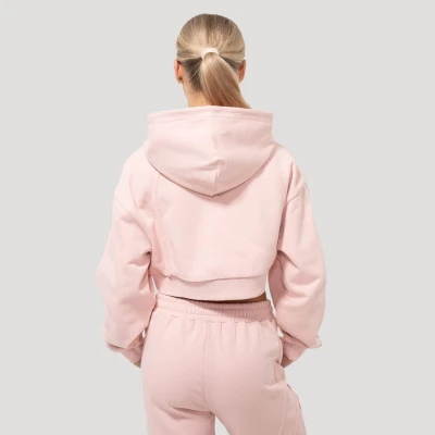GymBeam Dámská mikina Cropped Mochi Pink