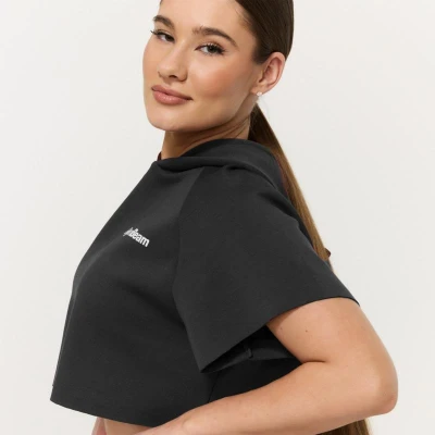 GymBeam Women‘s Relay Cropped Hoodie Black