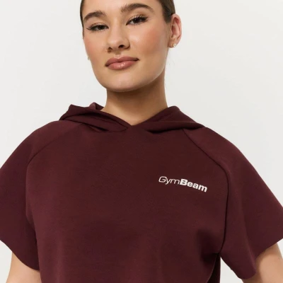 GymBeam Women‘s Relay Cropped Hoodie Fig