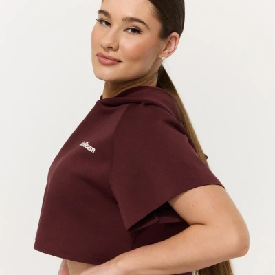 GymBeam Women‘s Relay Cropped Hoodie Fig