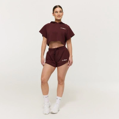 GymBeam Women‘s Relay Cropped Hoodie Fig