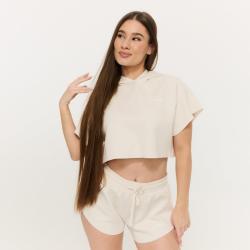 GymBeam Women‘s Relay Cropped Hoodie Pearl