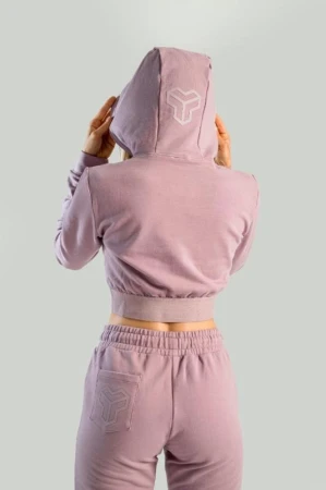 STRIX Dámská mikina Essential Cropped Hoodie Mauve