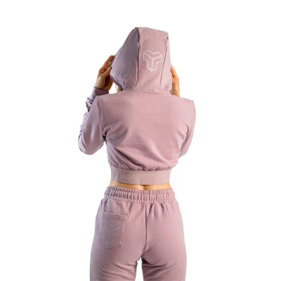 STRIX Dámská mikina Essential Cropped Hoodie Mauve