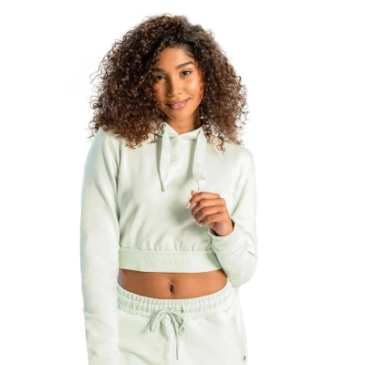 STRIX Dámská mikina Essential Cropped Hoodie Moon Grey