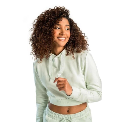 STRIX Dámská mikina Essential Cropped Hoodie Moon Grey