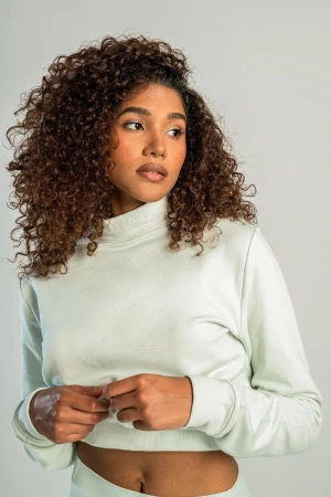 STRIX Dámská mikina Essential High-Neck Moon Grey