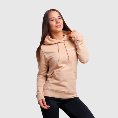 GymBeam Dámská mikina PRO Hoodie Sand GymBeam Dámská mikina PRO Hoodie Sand