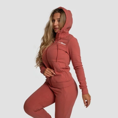 GymBeam Dámská mikina se zipem Limitless Cinnamon