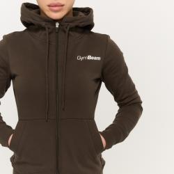GymBeam Women‘s Limitless Zip Up Hoodie Espresso