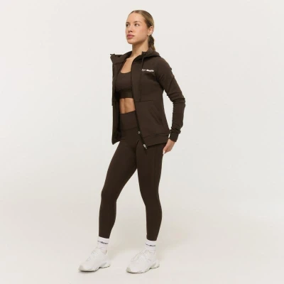 GymBeam Women‘s Limitless Zip Up Hoodie Espresso