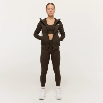 GymBeam Women‘s Limitless Zip Up Hoodie Espresso