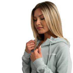 GymBeam Dámská mikina se zipem Limitless Eucalypt
