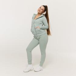 GymBeam Dámska mikina so zipsom Limitless Eucalypt