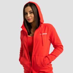 GymBeam Dámská mikina se zipem Limitless Hot Red