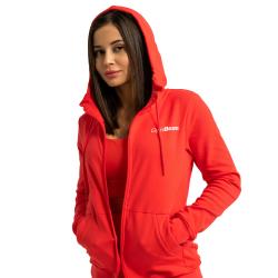 GymBeam Dámská mikina se zipem Limitless Hot Red