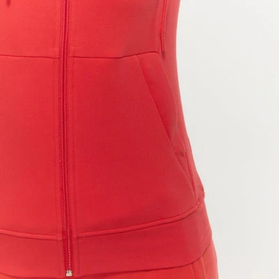 GymBeam Dámská mikina se zipem Limitless Hot Red
