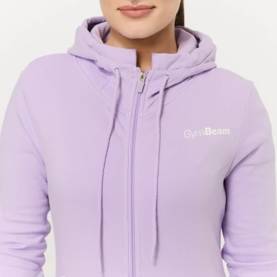 GymBeam Dámská mikina se zipem Limitless Lavender