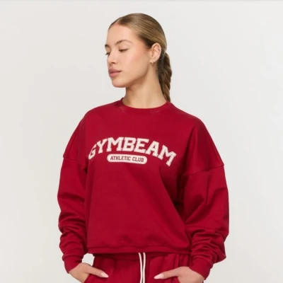 GymBeam Dámská mikina Varsity Red