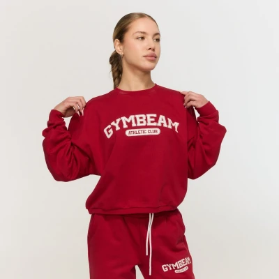 GymBeam Dámská mikina Varsity Red