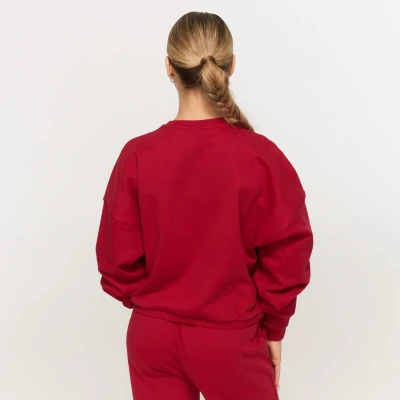 GymBeam Dámská mikina Varsity Red