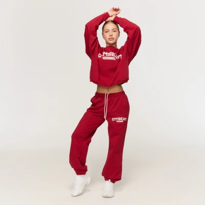 GymBeam Dámská mikina Varsity Red