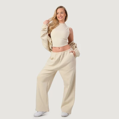 GymBeam Dámská mikina Zip-Up NEO Almond