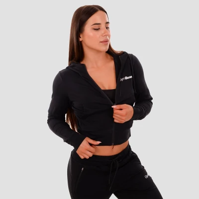 GymBeam Dámská mikina Zip-up TRN black