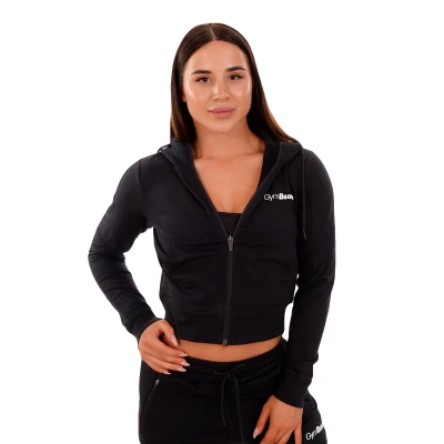 GymBeam Dámská mikina Zip-up TRN black