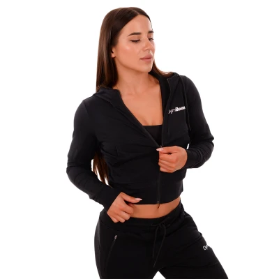 GymBeam Dámská mikina Zip-up TRN black