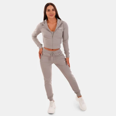 GymBeam Dámská mikina Zip-up TRN grey