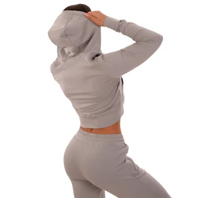GymBeam Dámská mikina Zip-up TRN grey