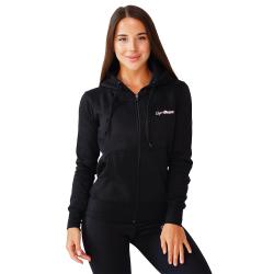 GymBeam Dámská mikina Zipper Hoodie Black