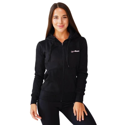 GymBeam Dámská mikina Zipper Hoodie Black