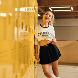GymBeam Dámská sukně Varsity Black
