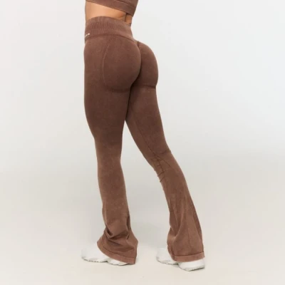 GymBeam Dámské bezešvé kalhoty Fierce Brown