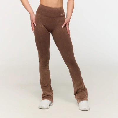 GymBeam Dámské bezešvé kalhoty Fierce Brown