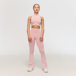 GymBeam Dámské bezešvé legíny Fierce Baby Pink