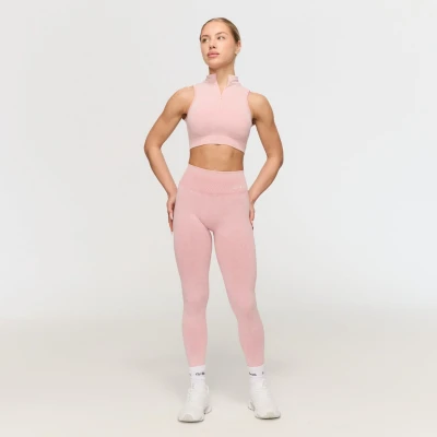 GymBeam Dámské bezešvé legíny Fierce Baby Pink