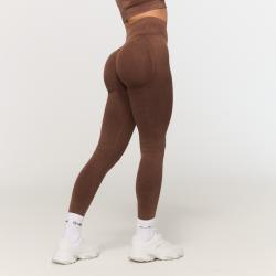 GymBeam Dámske bezšvové legíny Fierce Brown