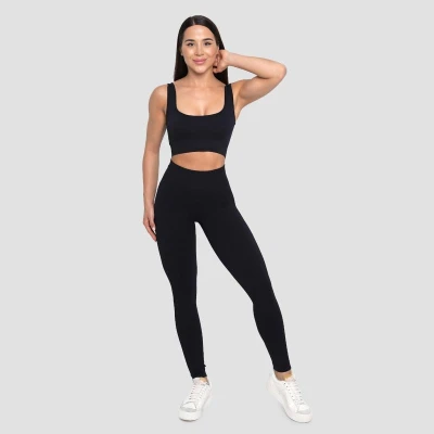 GymBeam Dámské bezešvé legíny Lift Black